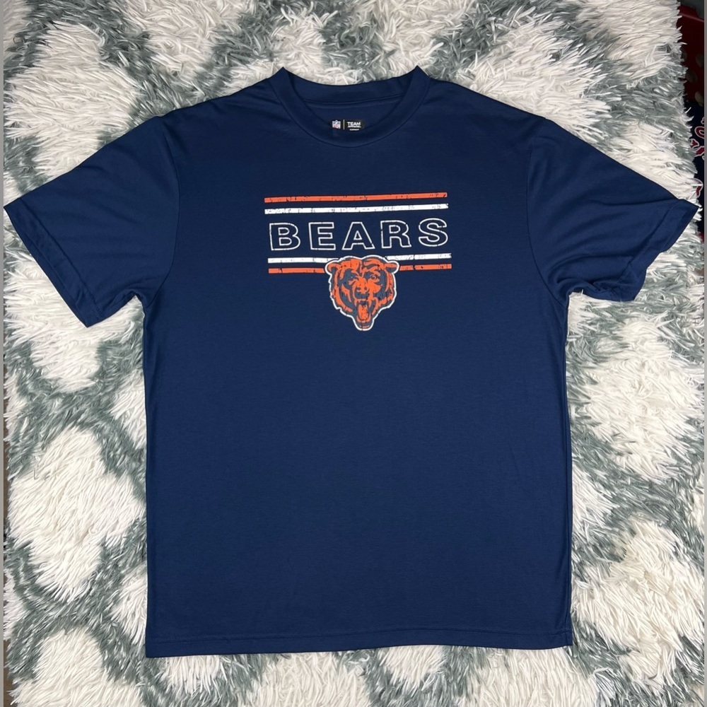 NFL Team Apparel Men’s Chicago Bears Sleepwear T-shirt Blue Size Large